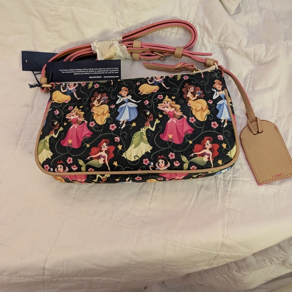 Dooney & Bourke Black Floral Princess Crossbody Bag - Picture 5 of 5